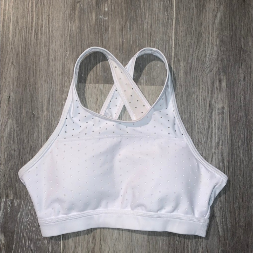 White Women's Sports Bra